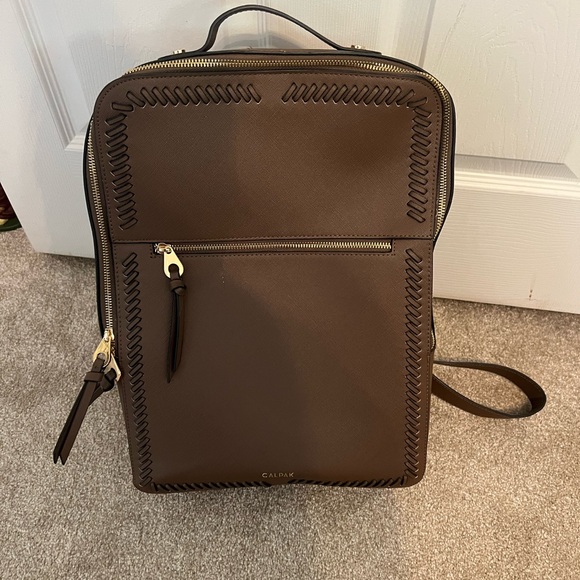Calpak Dark Brown Backpack - Picture 1 of 4